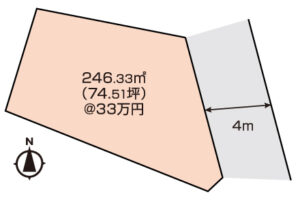 倉敷市茶屋町　土地　2518.83万円　大建地所NX